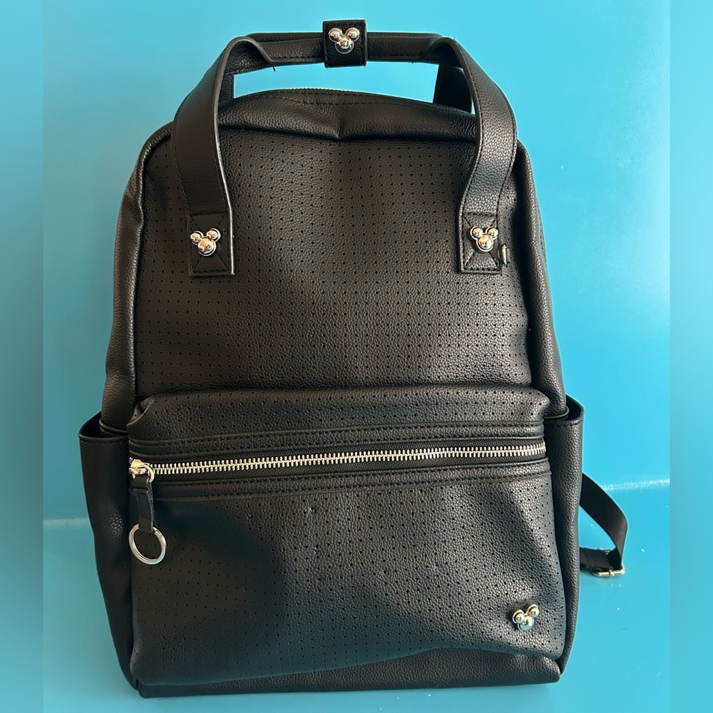 Black Disney Leather Backpack